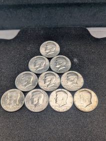 (7) 1976 & (3) 1976-D Kennedy Half Dollars