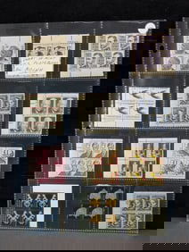 Sheet Of U.S. Plate Block Stamps - All MOGNH