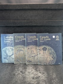 Four EMPTY Canada Coin Whitman Coin Albums