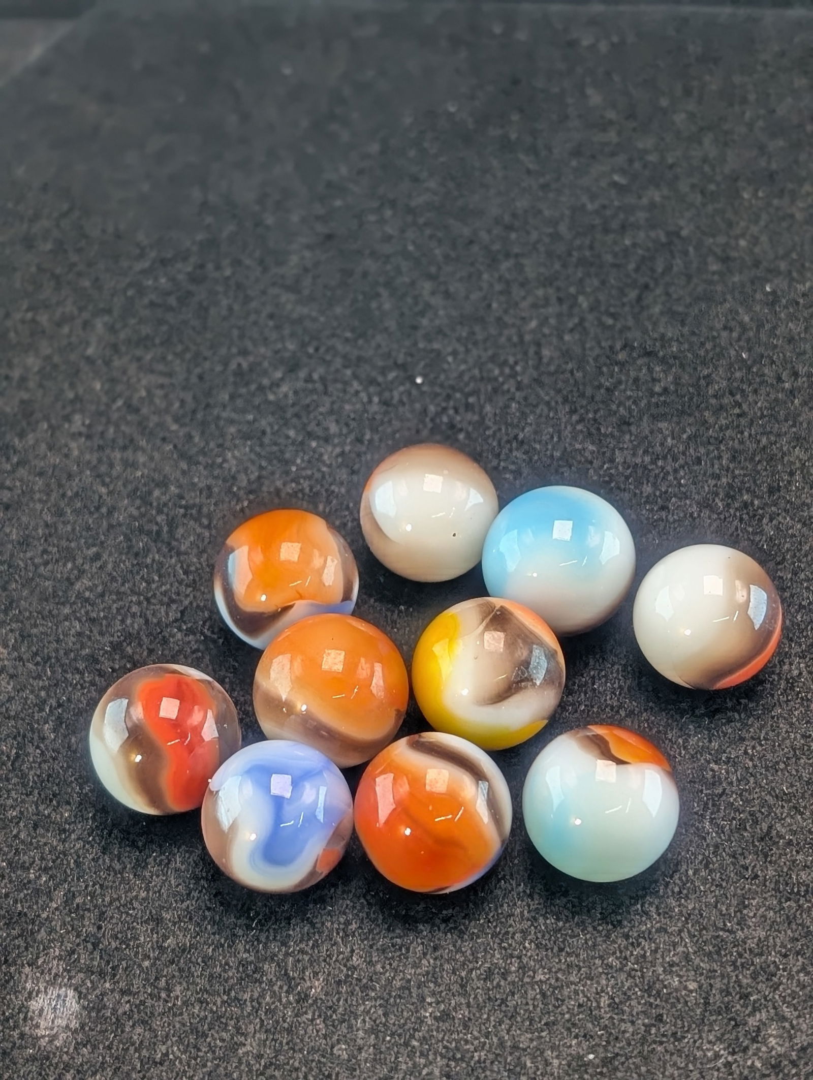 10- Akro Agates, Patch;  Mint from  Bags (1 of 2)