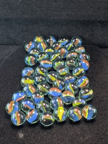 50- Cat Eye Marbles; Mint