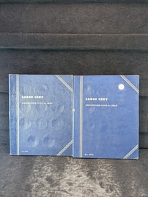 Two EMPTY Large Cent Whitman Coin Albums