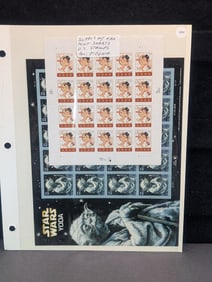 Sleeve Of Four Sheets Of U.S. Stamps - All MOGNH