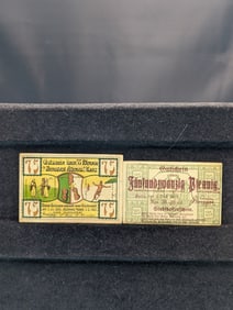 1920-25PF & 1921-75PF German Currencies, Crisp, 104 Years Old!