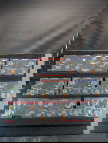 (31 Coins & 7 Mint Medallions), All Uncirculated Govt Packaging Misc Dates & Mint Marks "Busted