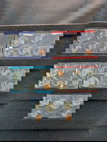 (24 Coins & 1 Mint Medallion), All UNC OGP Misc Dates & Mint Marks "Busted Sets"