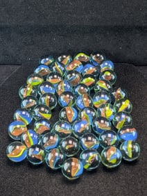 50- Cat Eye Marbles; Mint