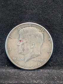 1964 (UNC-Great Details) 90% Silver Kennedy Half, 61 Years Old!