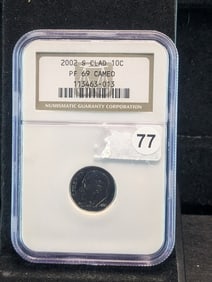 2002-S Clad Roosevelt Dime NGC PF 69 Cameo