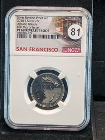 2018-S Silver Reverse Proof Apostle Islands Washington Quarter. NGC PF 69 Reverse Proof