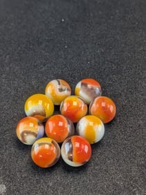 10- Akro Agates, Patch;  Mint