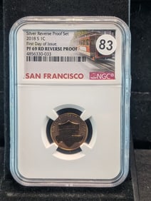 2018-S Lincoln Shield Cent Reverse. NGC PF 69 Red Reverse Proof