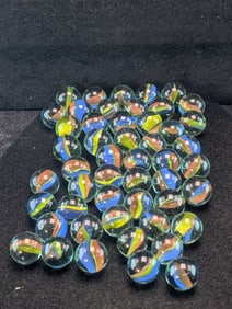 50- Cat Eyes Marbles; Mint