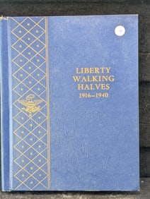 EMPTY Liberty Walking Halves Whitman Coin Album
