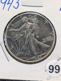 1943-P Walking Liberty Half Dollar Nice Coin