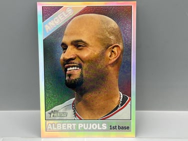 2015 Topps Heritage Albert Pujols Chrome Refractor #507/566