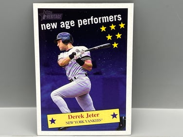 2001 Topps Heritage Derek Jeter New Age Performers Insert #NAP8
