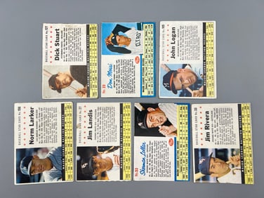 Lot of 7 - 1961 and 1962 Post Cereal