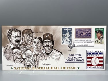 1995 USPS National Baseball Hall of Fame Official Promo Commemorative Cachet #/2500