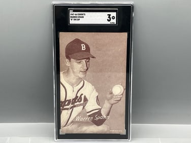 1947-66 Exhibits Warren Spahn SGC 3