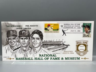 1994 USPS National Baseball Hall of Fame & Museum 94' Inductees Official Commemorative Cachet #/2500