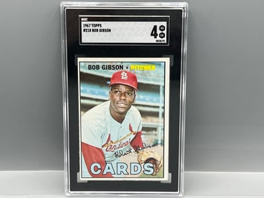 1967 Topps Bob Gibson #210 SGC 4