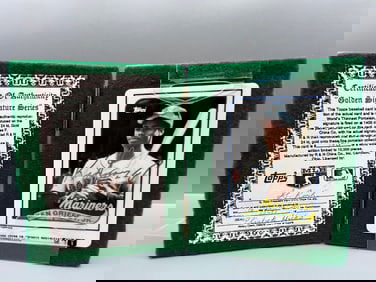 1990 H&N Topps Ken Griffey Jr. Porcelain Dugout Collections Golden Signature Series 24 kt. Gold