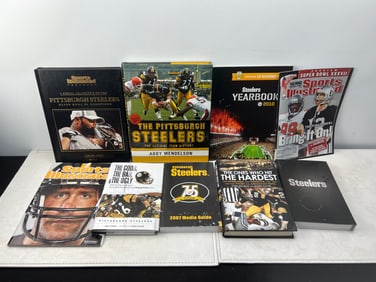 Lot of Assorted Pittsburgh Steelers Football Publications - Sports Illustrated Super Bowl