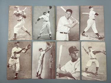 Lot of 8 - 1947-66 Exhibits with HOF - Varying Conditions
