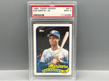 1989 Topps Traded Ken Griffey Jr. RC #41T PSA Mint 9