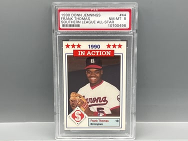 1990 Donn Jennings Southern League All Stars Frank Thomas Prospect/RC #44 PSA NM-MT 8
