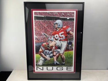 Mike Nugent Ohio State Football Big B (Greg Brodbeck) Original Limited Edition #/210 Framed &
