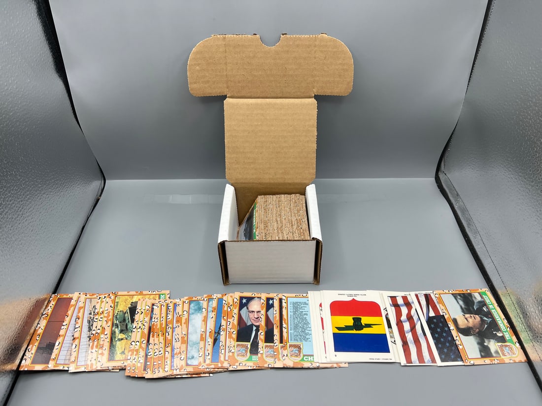 Box of 1991 Topps Desert Storm Trading Cards (1 of 3)