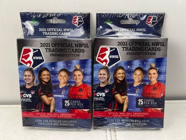 Lot of (2) 2021 Parkside NWSL Premier Edition Sealed Hanger Boxes