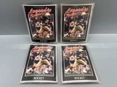 Lot of (4) 1991 Legends Sports Memorabilia Cards