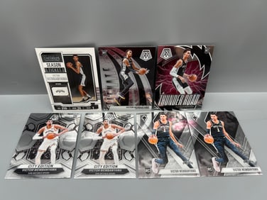 Lot of (7) Victor Wembanyama Basketball Rookie Cards