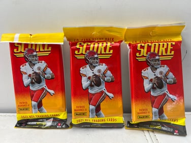 Lot of (3) 2021 Score Football Sealed Value Packs