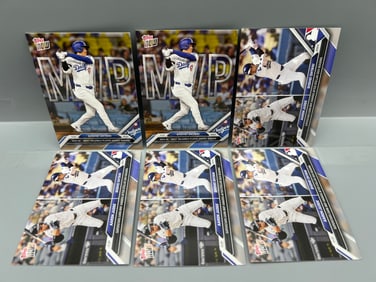 Lot of (6) 2024 Topps Now Shohei Ohtani Baseball Cards - Aaron Judge