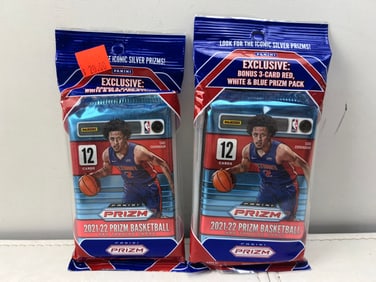 Lot of (2) 2021-22 Panini Prizm Basketball Sealed Value Packs
