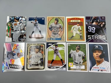 Lot of (10) Aaron Judge Baseball Cards