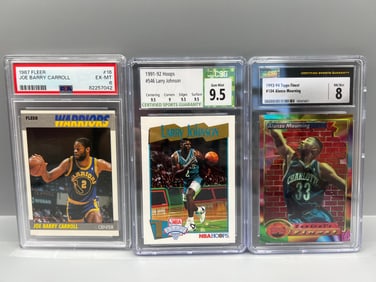 Lot of (3) Assorted Basketball Slabbed Cards - Varying Grades & Companies