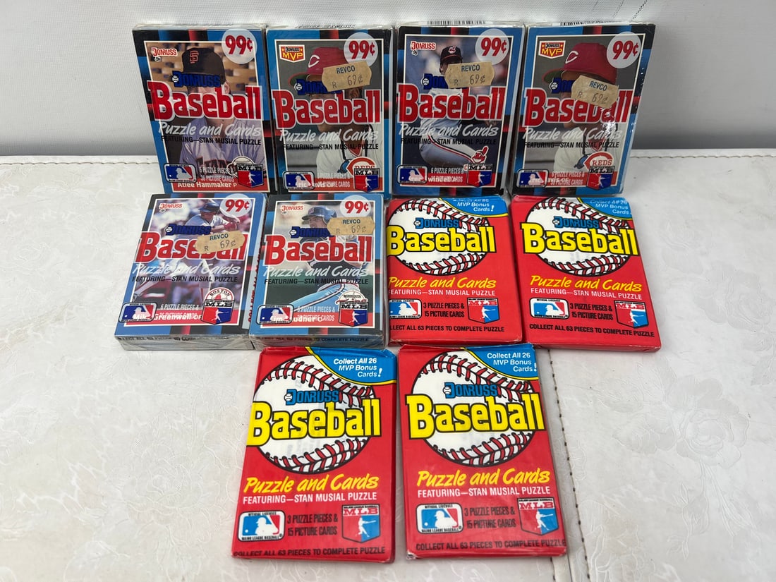 Lot of (10) 1988 Donruss Baseball Sealed Packs (1 of 2)