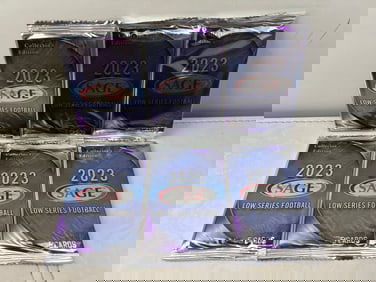 Lot of (6) 2023 Sage Low Series Football Sealed Packs