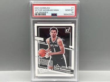 2023 Panini Donruss Victor Wembanyama The Rookies #1 PSA Gem Mint 10