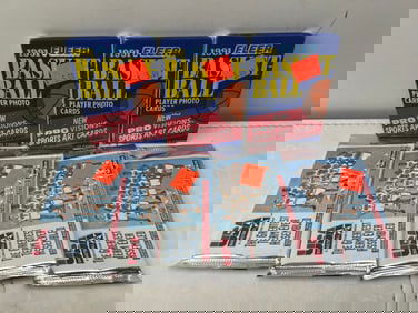 Lot of (7) 1991 Fleer & 1992 Skybox Team USA Basketball Sealed Wax Packs