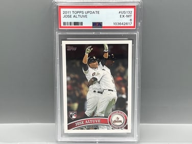 2011 Topps Update Jose Altuve RC #US132 PSA EX-MT 6