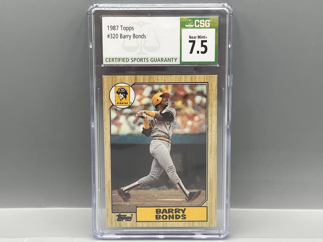 1987 Topps Barry Bonds RC #320 CSG NM+ 7.5 (1 of 2)