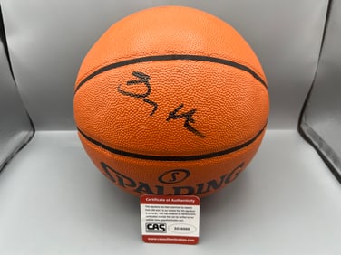 Gary Payton Spalding Game Ball Series Autographed Spalding Game Ball Series Basketball W/ CAS COA
