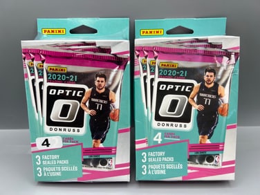 Lot of (2) 2020-21 Panini Donruss Optic Basketball Sealed Hanger Boxes