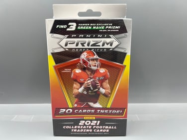 2021 Panini Prizm Draft Picks Football Sealed Hanger Box